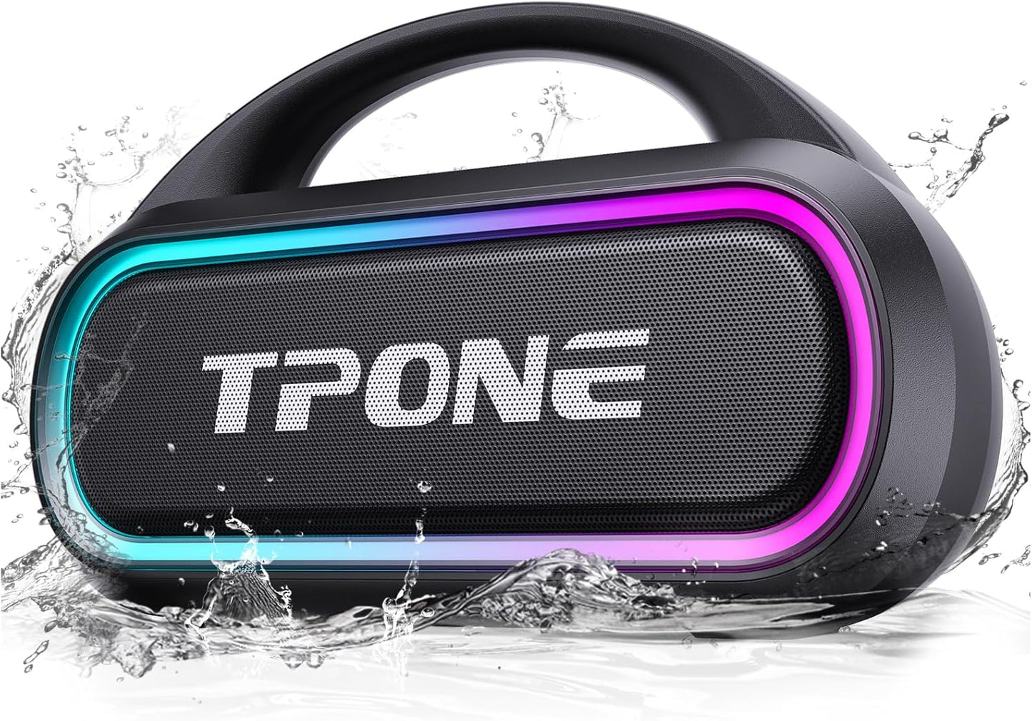 30W Portable Bluetooth Speaker - Waterproof, 12H Playtime, TWS Pairing - Perfect for Home, Party, Outdoor - TPone
