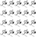20 Pack Aluminum Half Conical Coupler with Pins and Clips - Truss Fit