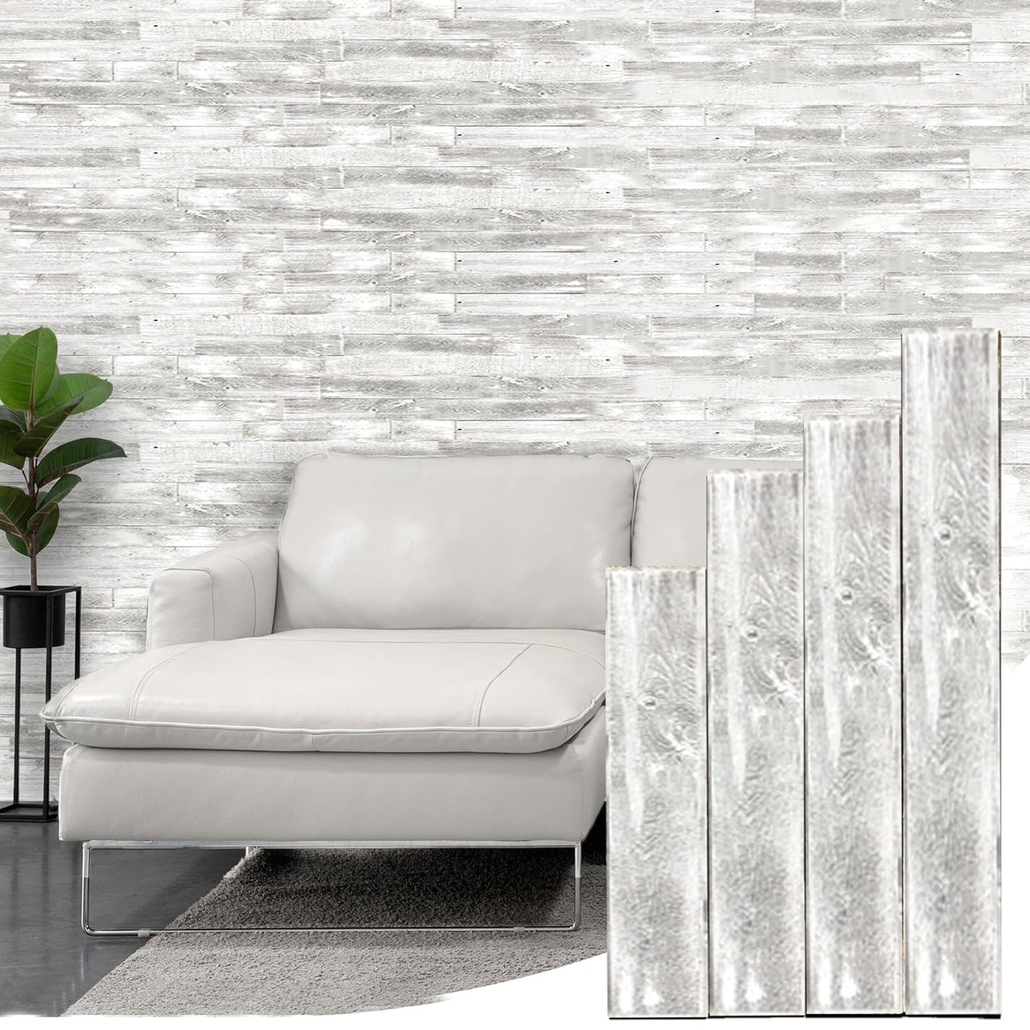 BARNWOODUSA Real Reclaimed Wood Planks for Rustic Walls