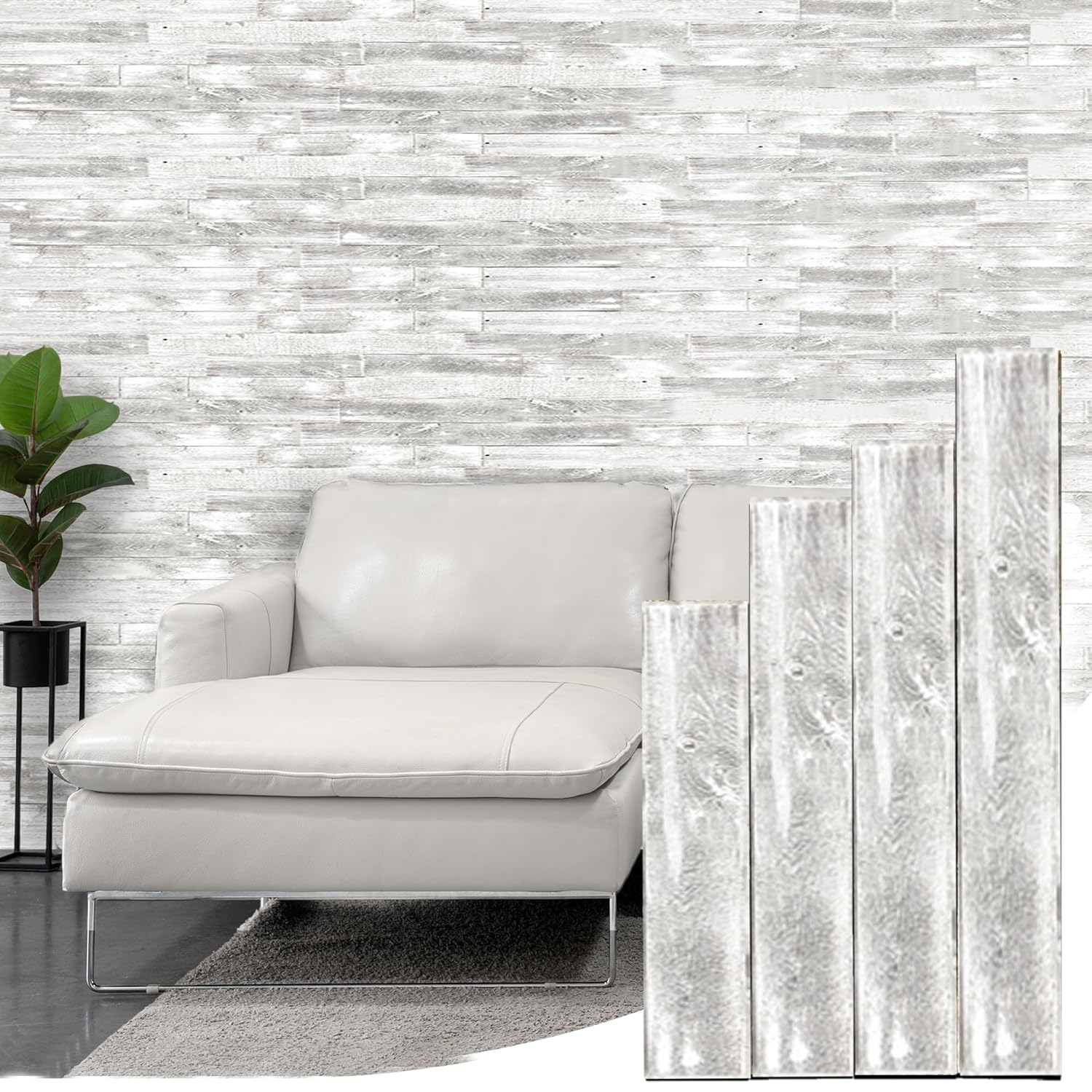 BARNWOODUSA Real Reclaimed Wood Planks for Rustic Walls