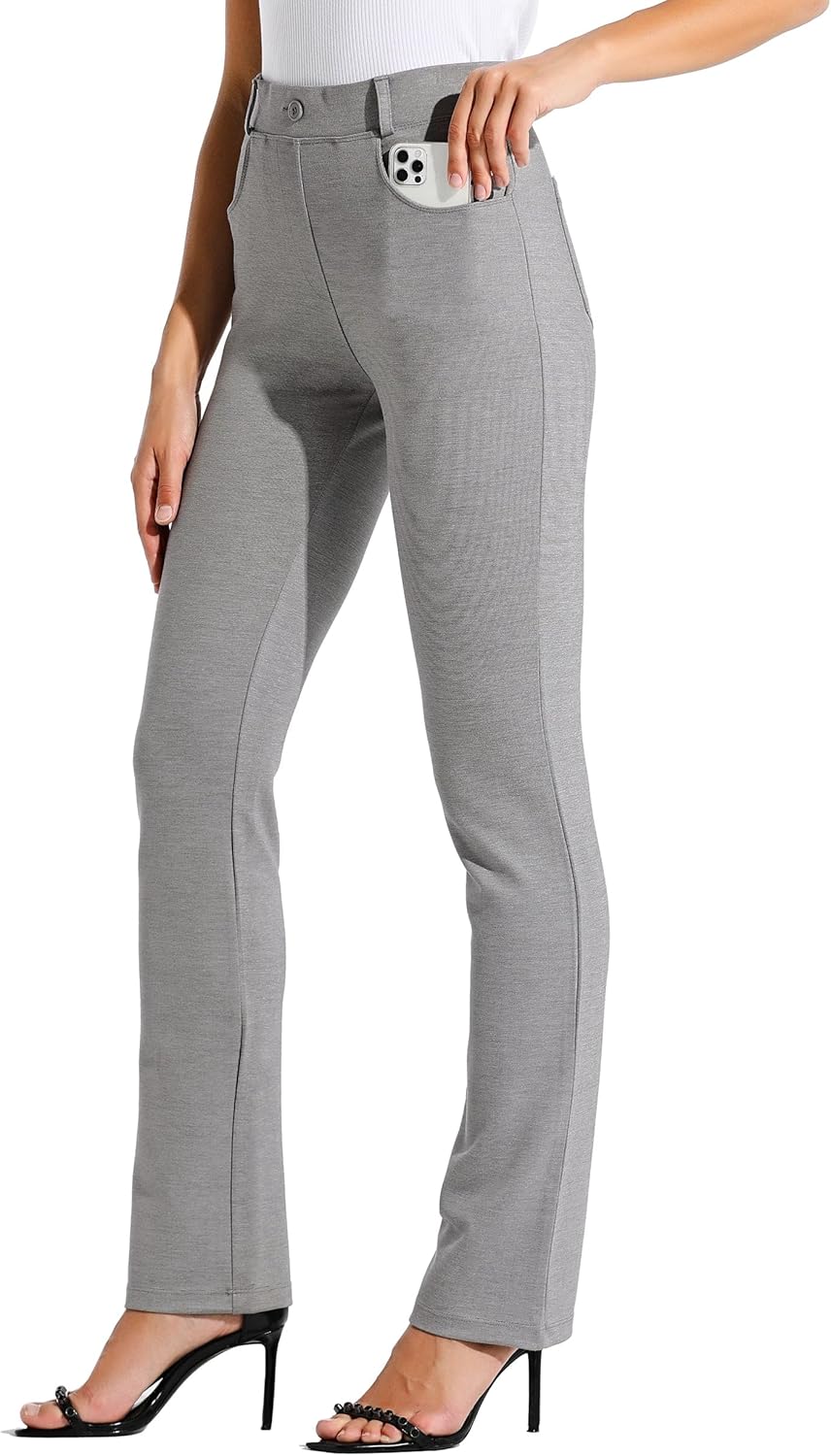 Willit Women's Yoga Dress Pants for Office and Casual Wear