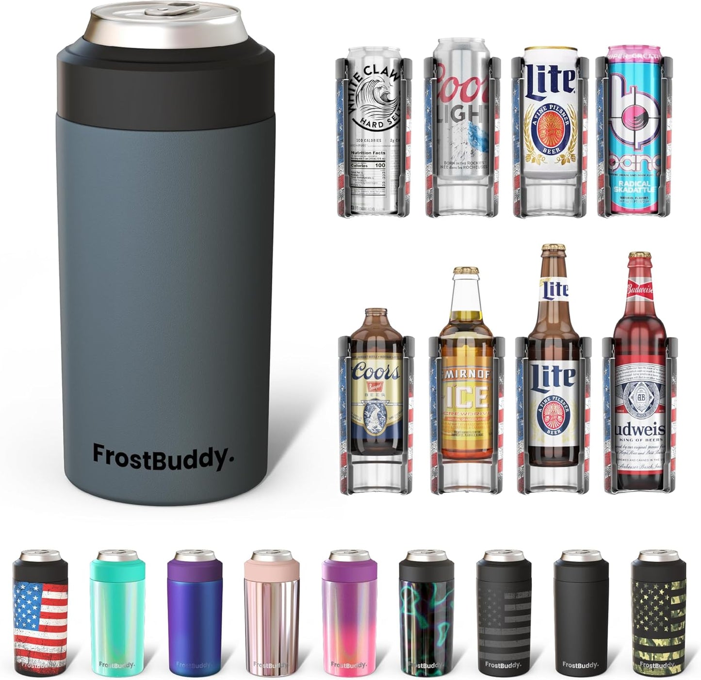 Frost Buddy Universal Can Cooler - Fits All Sizes of Drinks