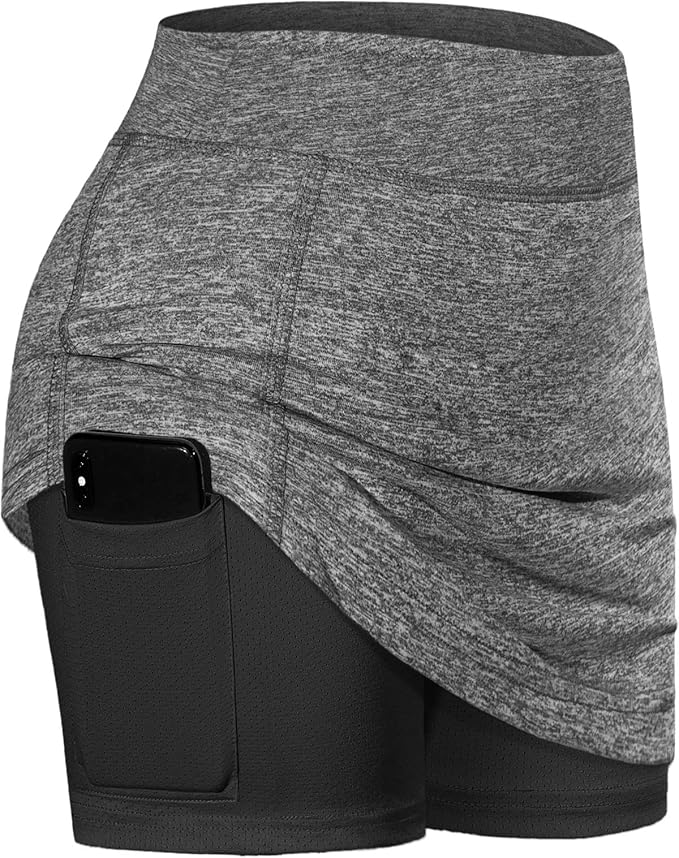 BLEVONH Women Tennis Skirts with Inner Shorts for Active Wear