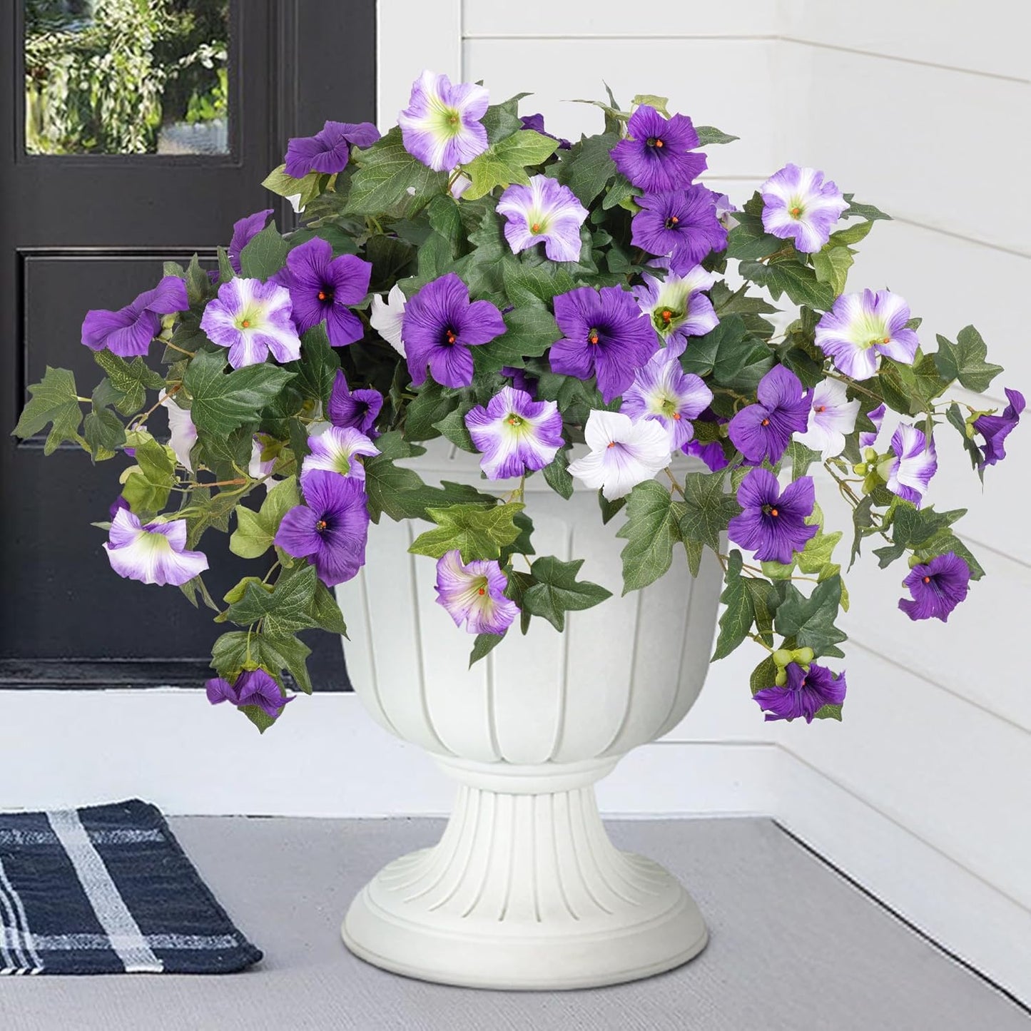 Artificial Fake Flowers Plants for Outdoor Decoration, 2PCS