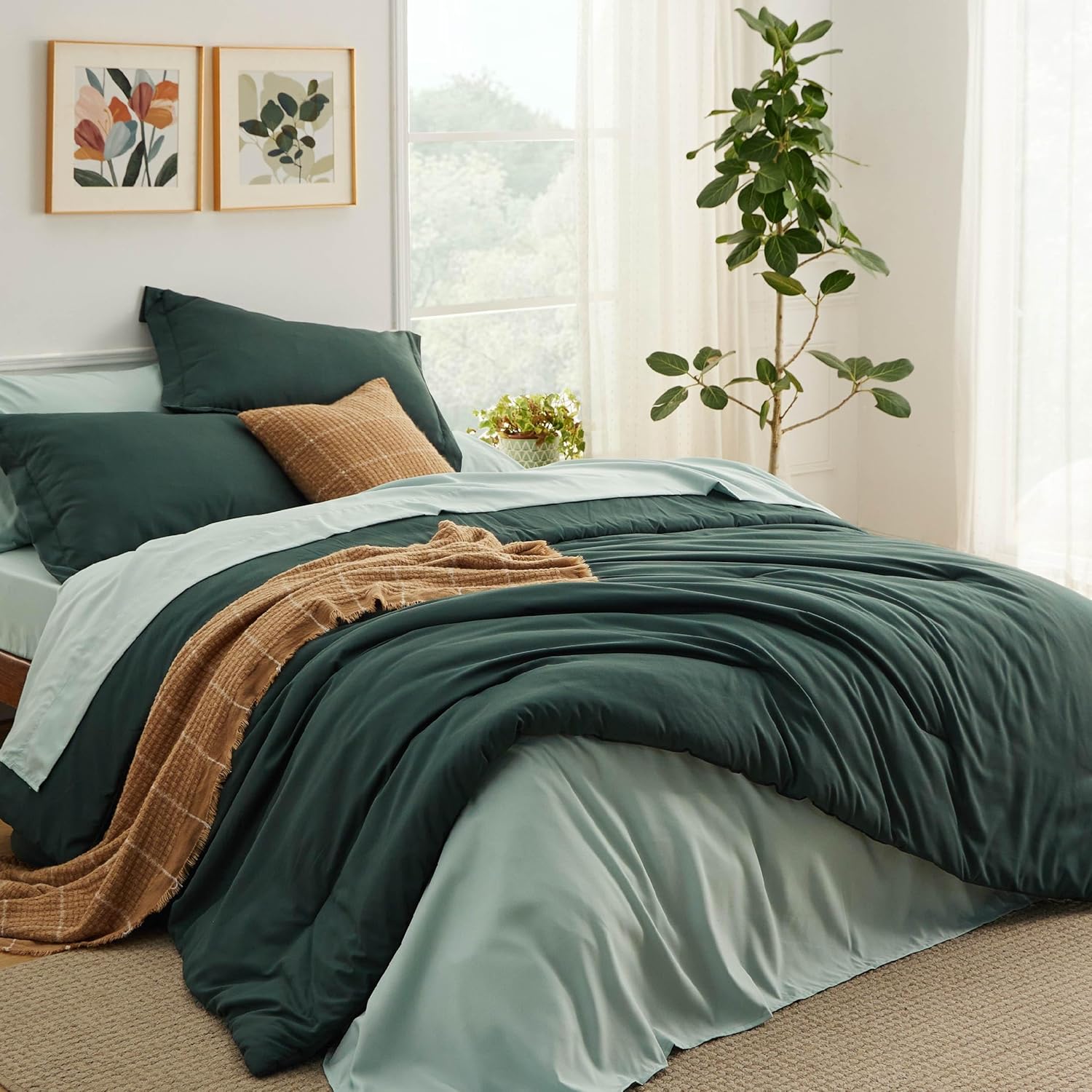 Bedsure Full Size Comforter Set - 7 Pieces for All Seasons