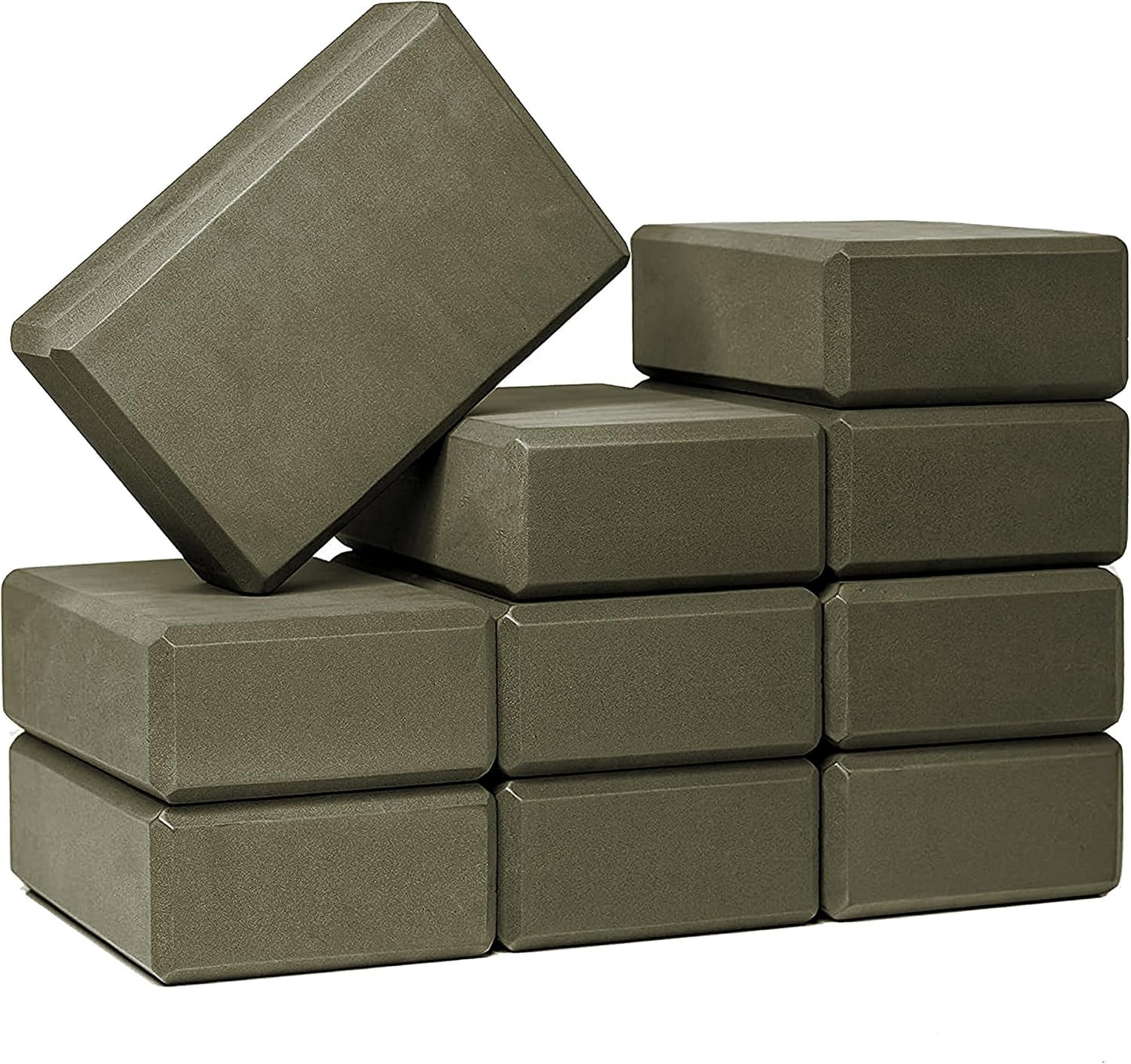 Firm Support Yoga Blocks: Bulk 10 Pack for Balanced Stretching