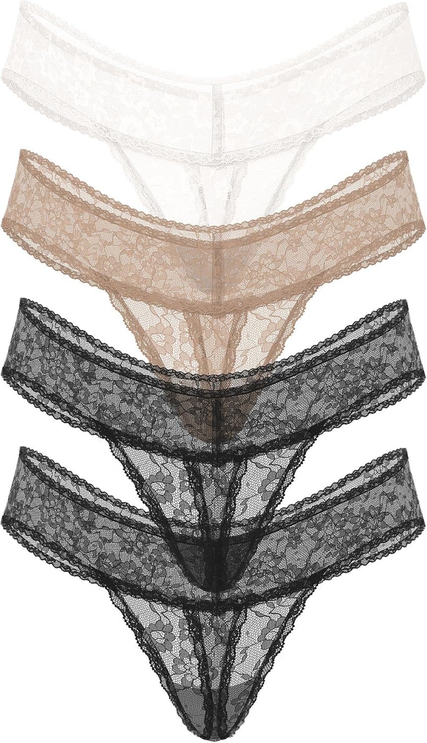 Victoria's Secret Women's Lace Thong Underwear for Everyday Comfort