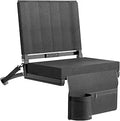 Stadium Seats for Bleachers with Back Support and Wide Padded Cushion