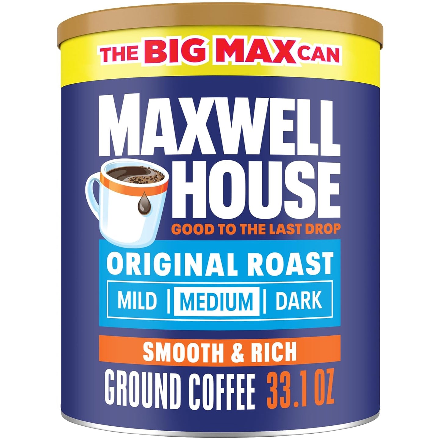 MAXWELL HOUSE 33.1 oz Original Roast Ground Coffee - Bold Flavor!