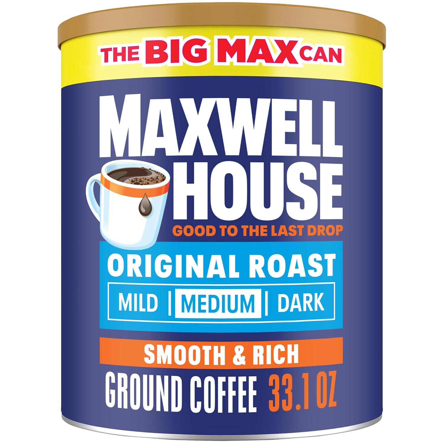 MAXWELL HOUSE 33.1 oz Original Roast Ground Coffee - Bold Flavor!