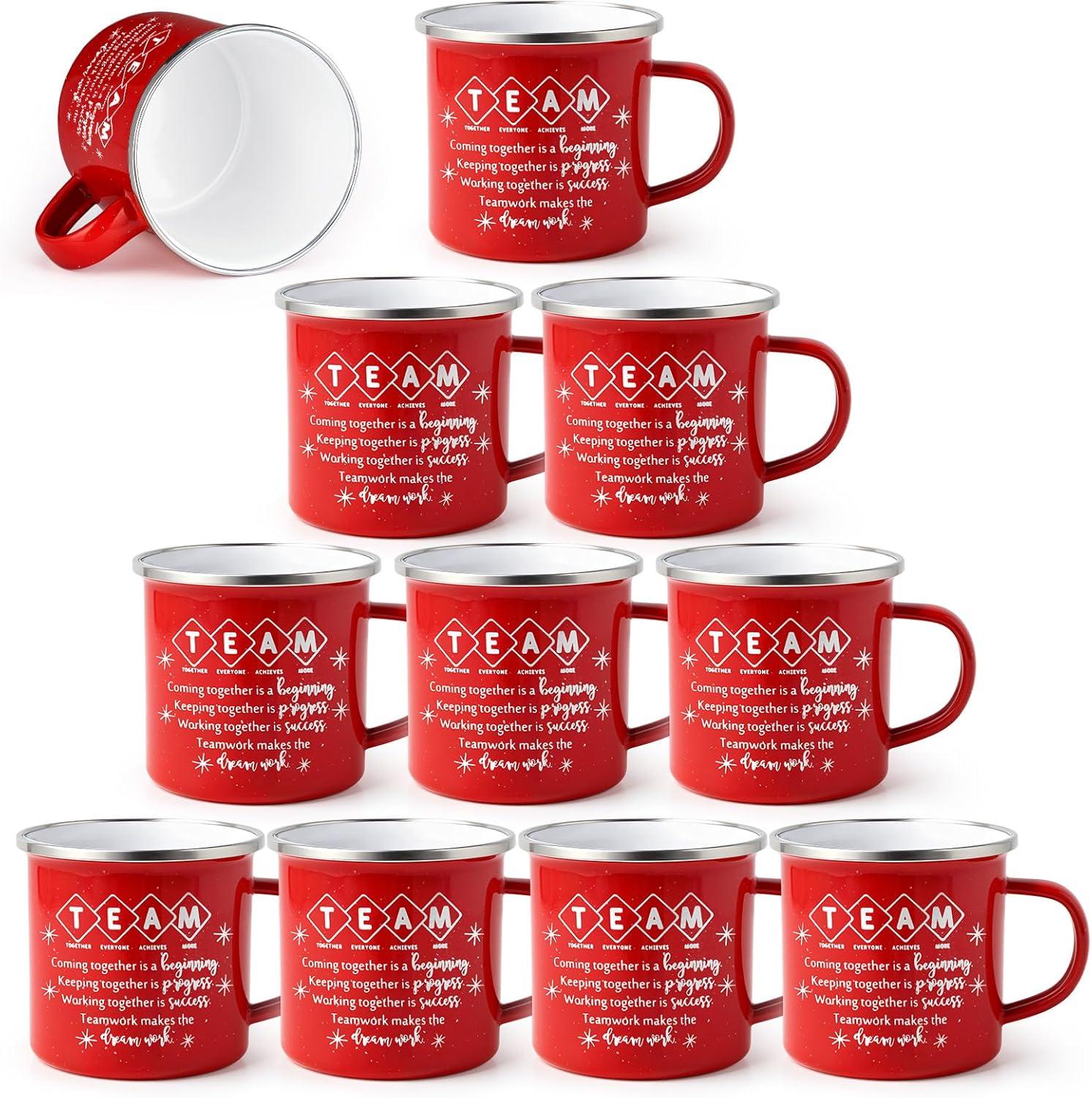 Norme Christmas Team Gifts Bulk Enamel Mugs for Employees