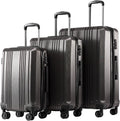 Coolife Expandable Luggage Set with TSA Lock for Travel