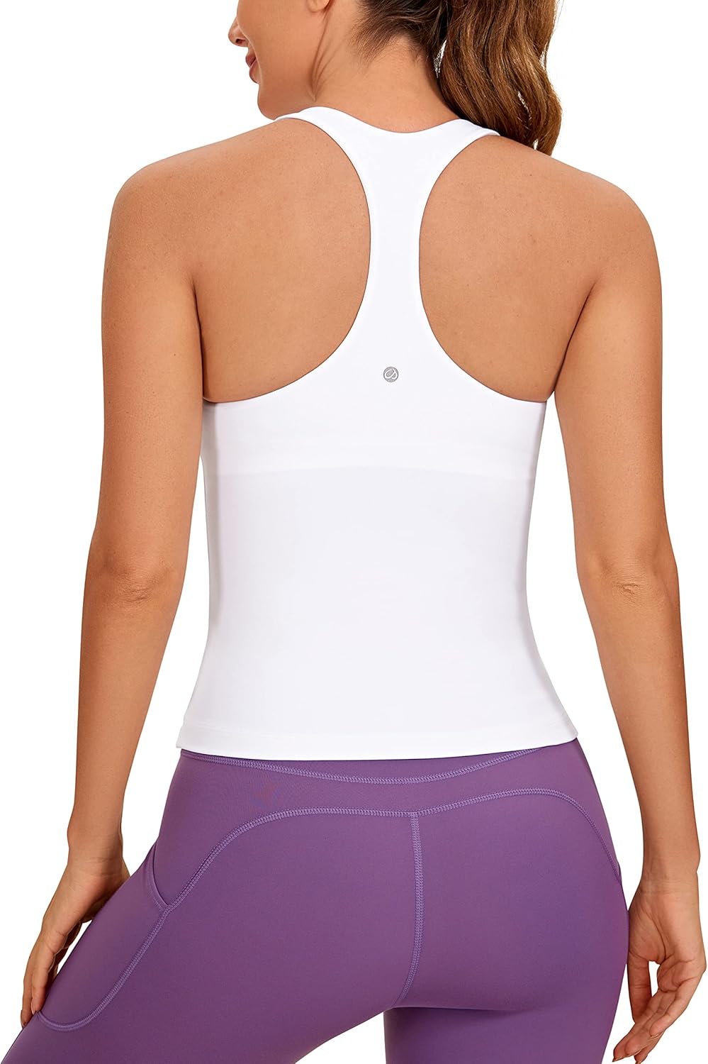 CRZ YOGA Butterluxe Workout Tank Tops for Women with Built-in Bras