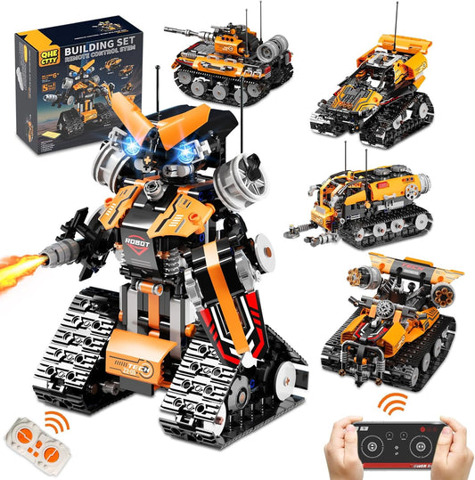5in1 STEM Robot Car Tank Building Kit - 600 Pcs