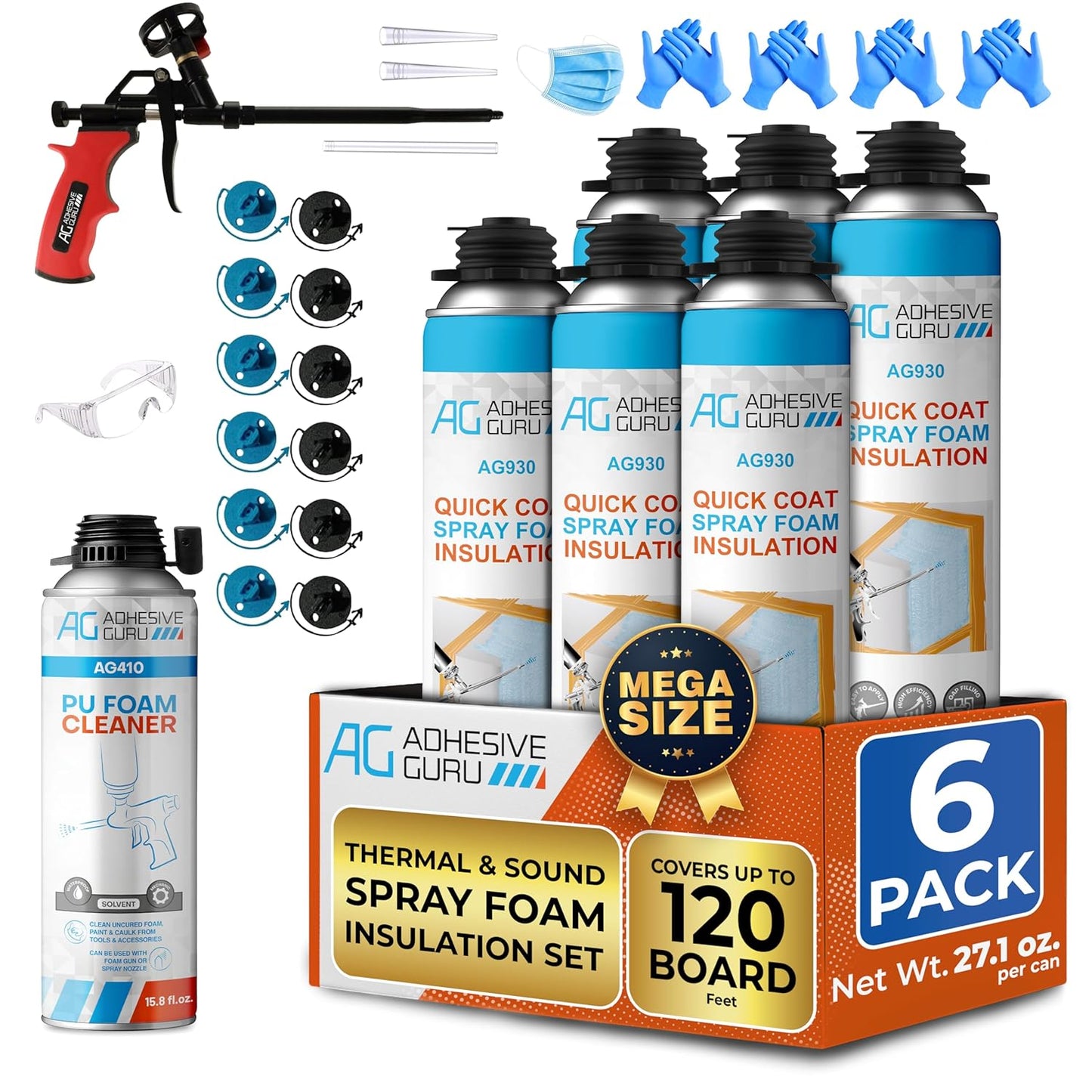 Adhesive Guru Spray Foam Insulation Kit for Effective Insulation