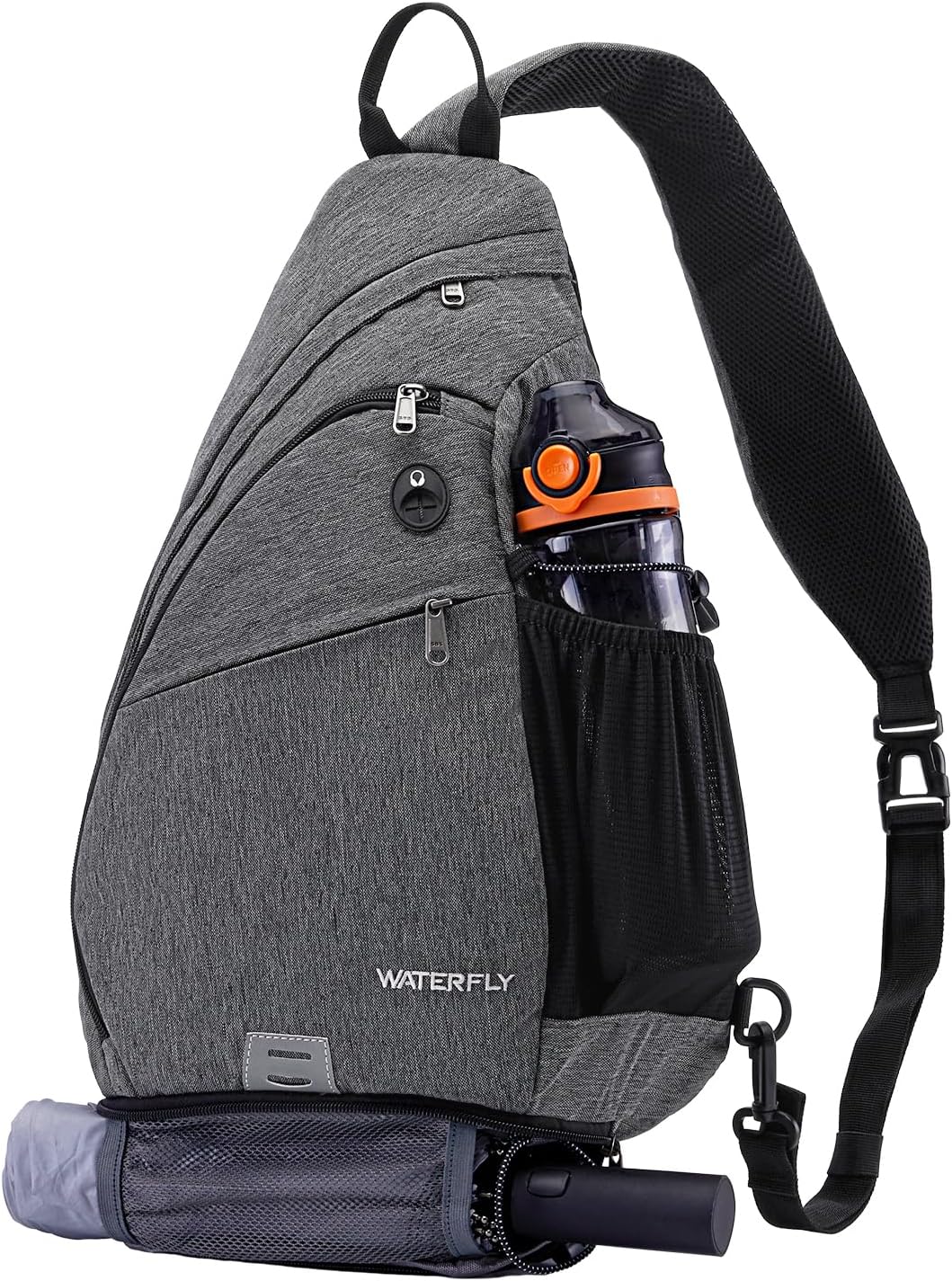WATERFLY Sling Bag Crossbody Backpack for Casual Adventures