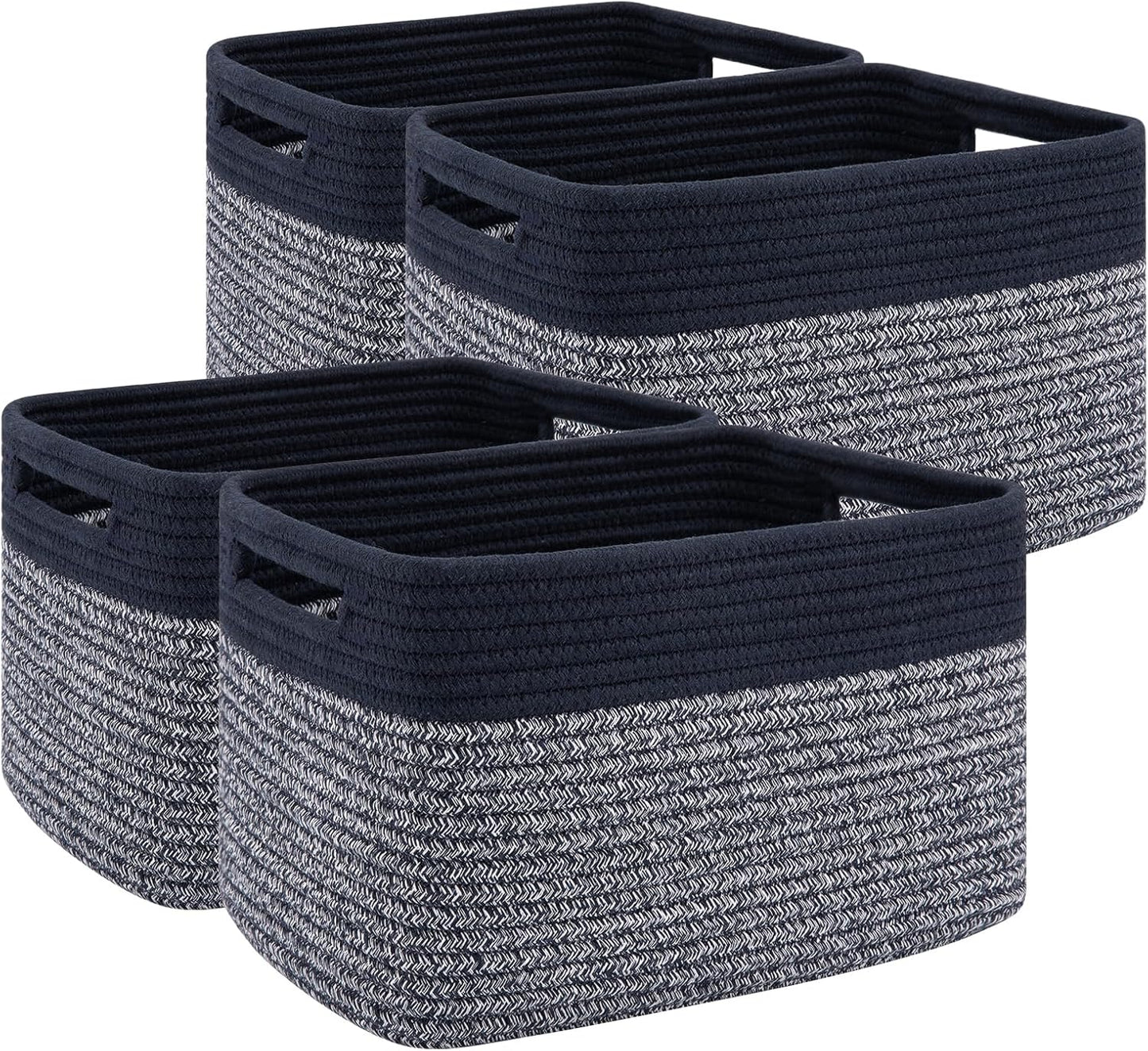 Durable 4 Pack Storage Baskets for Organizing Toys and More