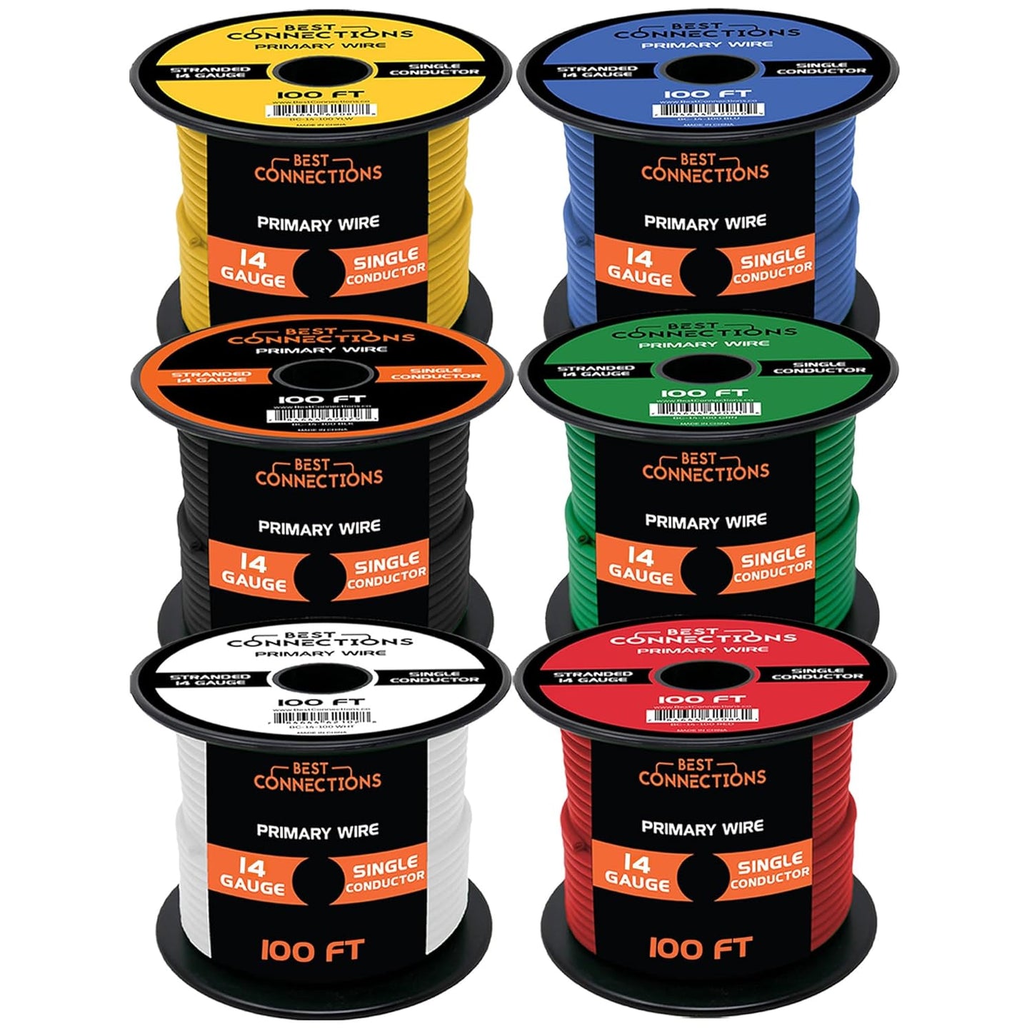 14 Gauge Automotive Primary Wire Bundle Set for Versatile Wiring