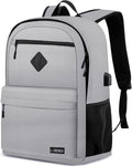 Durable School Backpack for Teen Boys Girls with USB Charger Port