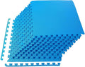 BalanceFrom 24x24 EVA Interlocking Foam Tile Mat - Cushioned Home Gym