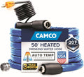 Heated RV Water Hose 50 ft - Prevents Freezing to -20F