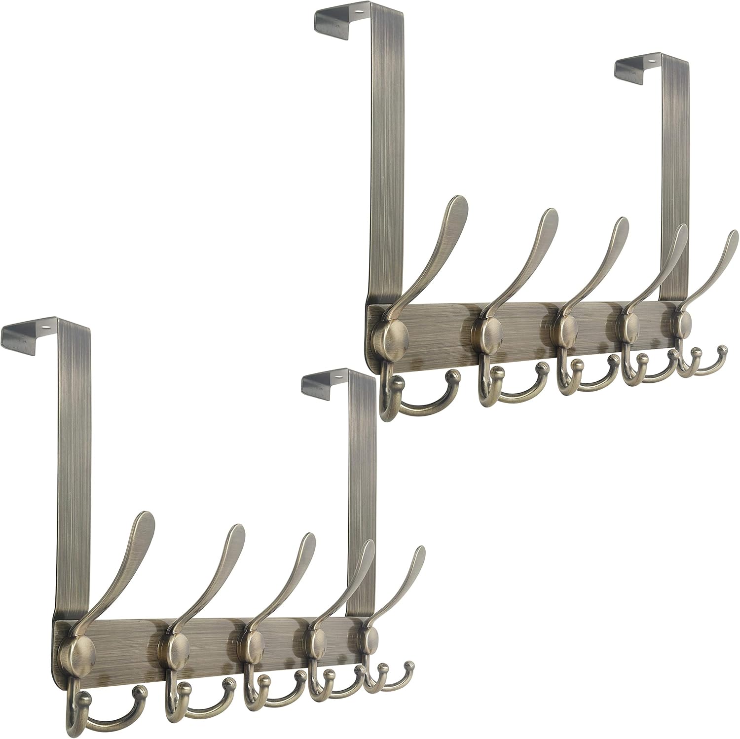 WEBI Over The Door Hook Rack with 5 Tri Hooks for Coats