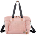 Pink Diaper Bag Tote Large Travel Tote for Mom and Dad - Quilted Pink