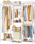 HOMIDEC Wardrobe Closet 4 Hanging Spaces - Open Portable Clothes Rack