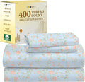 California King Sheet Sets 400 TC Sateen Cotton - Deep Pocket Fit