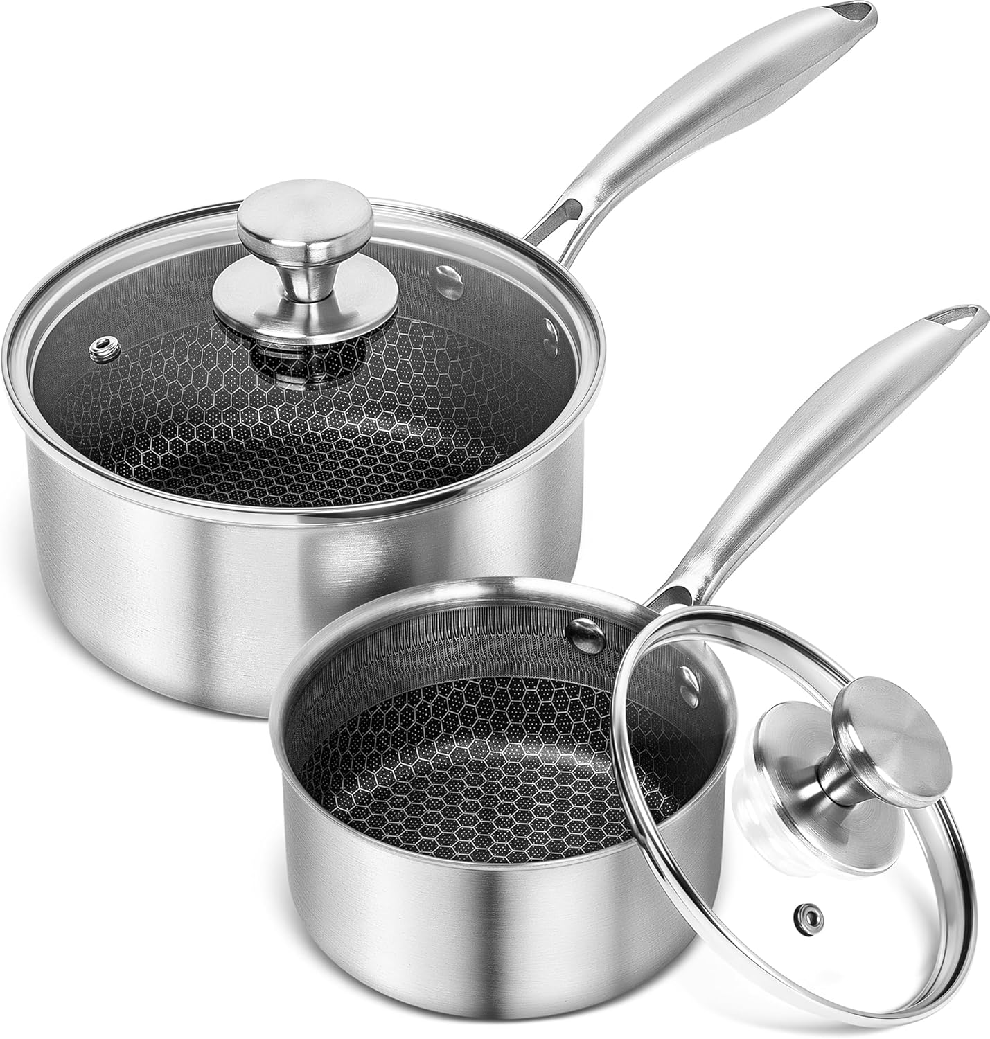 MICHELANGELO Stainless Steel Saucepan Set for Every Kitchen