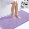 OLANLY Bathroom Rug 44x24 in Lavender - Soft Absorbent Chenille Bath