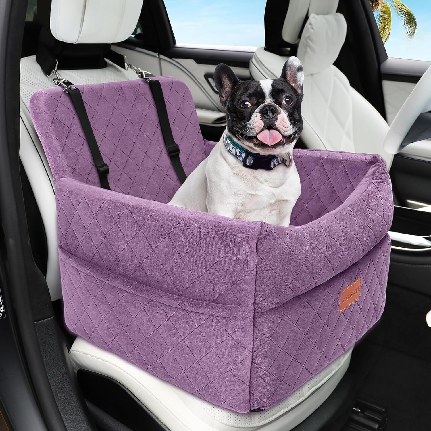Small Dog Car Seat with Memory Foam for Comfort and Safety