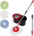 SIMPLI-MAGIC 360 Spin Mop and Bucket with Wringer - Easy Floor