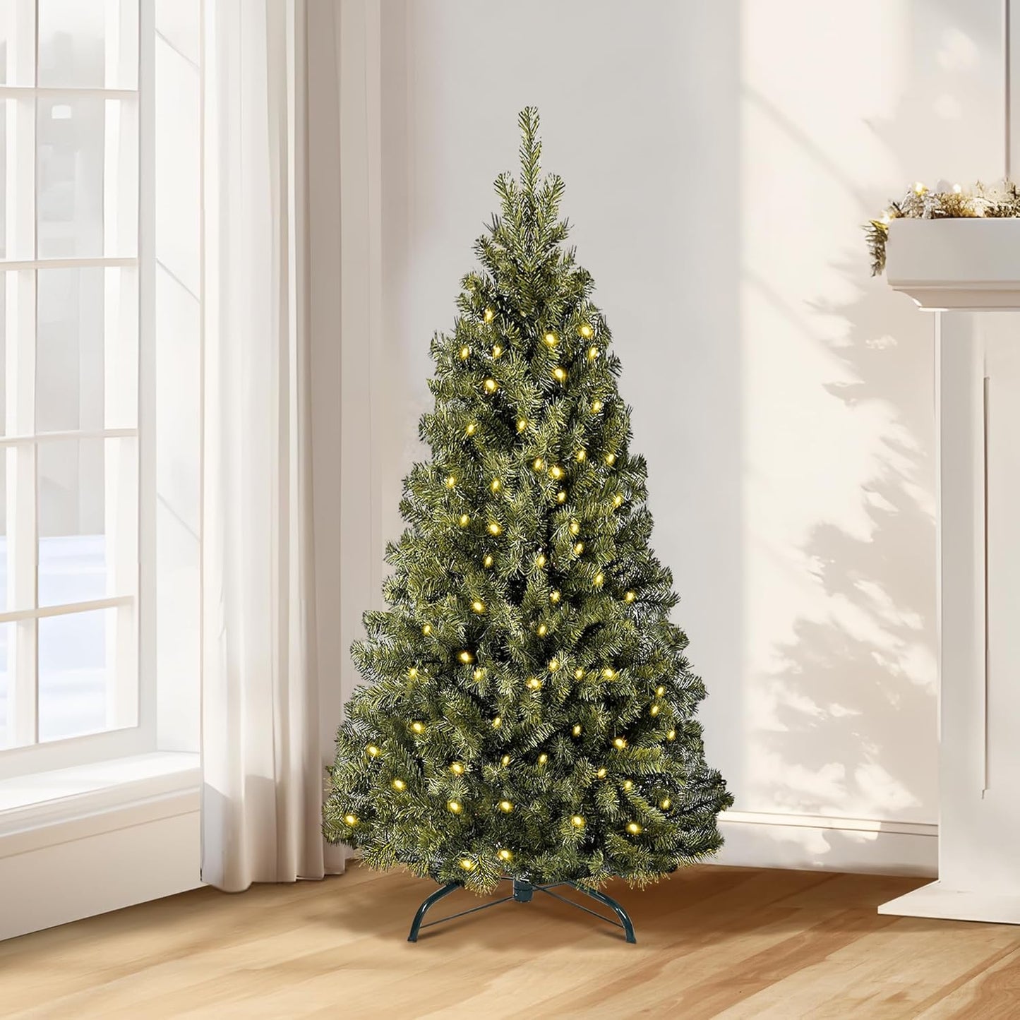 Annecy 4.5ft Pre-Lit Christmas Tree for Festive Home Decor