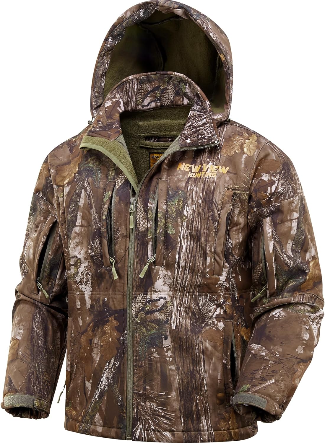 Camo Hunting Jackets for Men - Warm Fleece Lined and Quiet