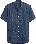 GAP Men's Stretch Poplin Shirt for Comfort and Style
