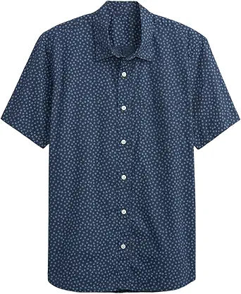 GAP Men's Stretch Poplin Shirt for Comfort and Style