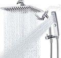 All Metal 12 in Rainfall Shower Head with Handheld - Dual Combo