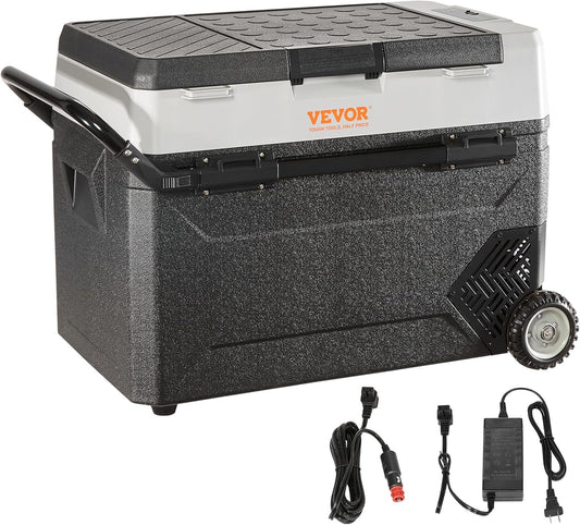 VEVOR Car Refrigerator - 56 QT Portable Freezer for Travel