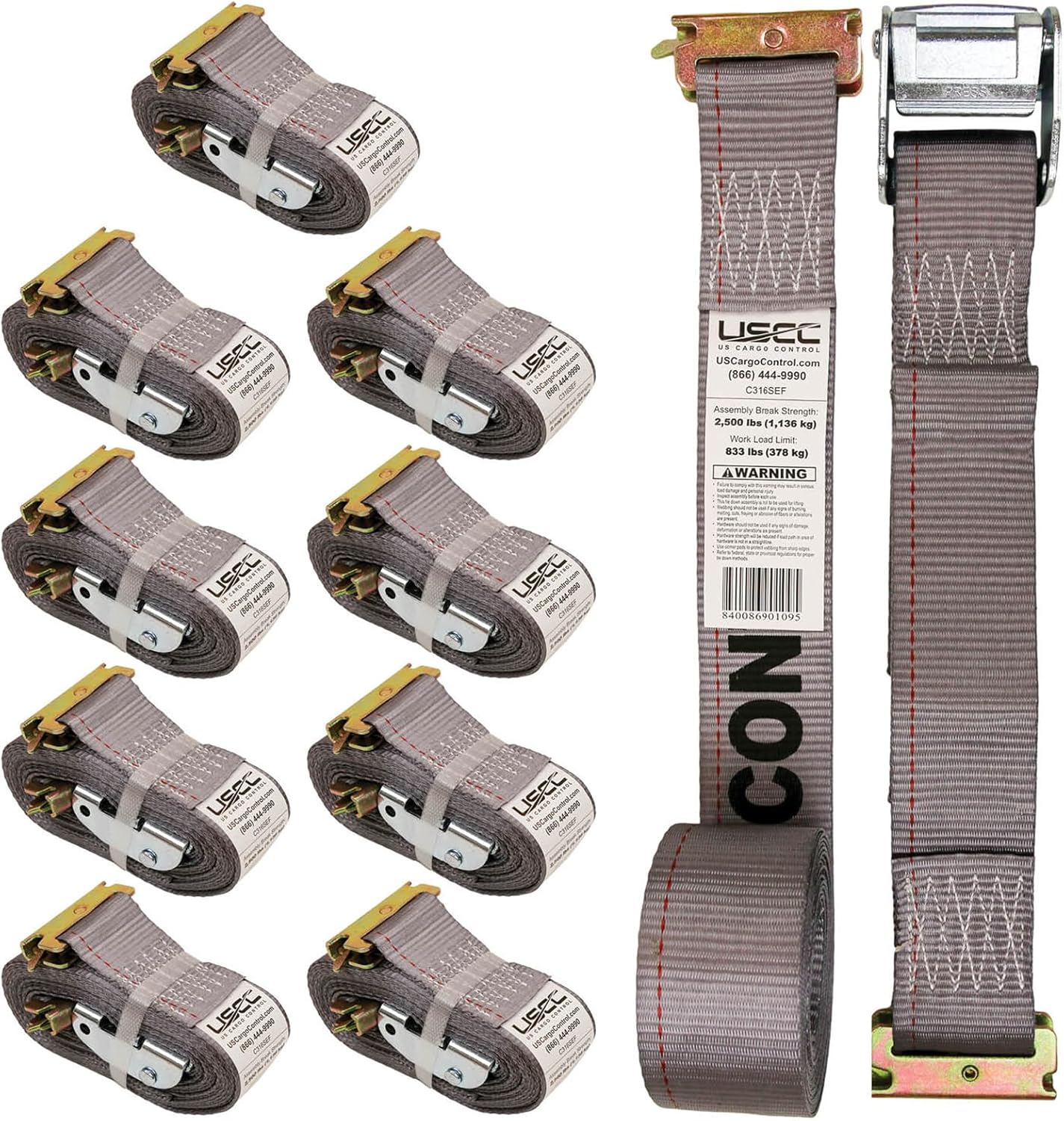 E-Track Cam Buckle Straps for Secure Cargo Tie Down Solutions