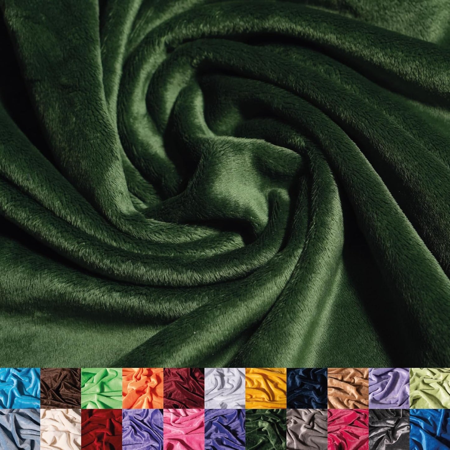 Soft Olive Minky Fabric by Ice Fabrics for Blankets & More