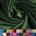 Ice Fabrics Solid Minky Fabric by the Yard - Ultra Soft Olive