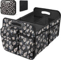 Trunk Organizer for Car 72L Floral - Collapsible Multi-Compartment