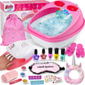 Kids Foot Spa & Nail Kit Set for Fun Spa Days and Gifts