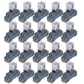 20PCS Electromagnetic Power Relay 12V DC DPDT - Durable 10A Switches