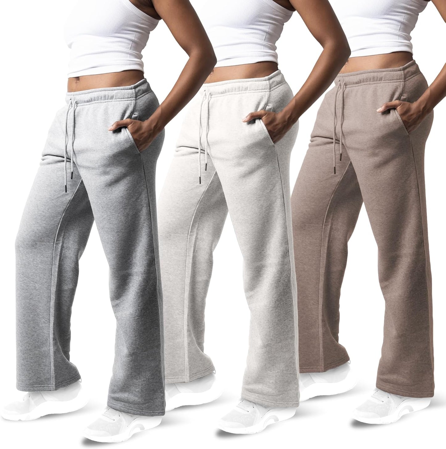 Cozy Wide Leg Sweatpants for Women - Perfect for Workouts