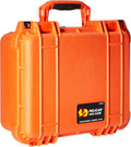 Pelican 1400 Case With Foam (Orange) - Rugged Protective Case