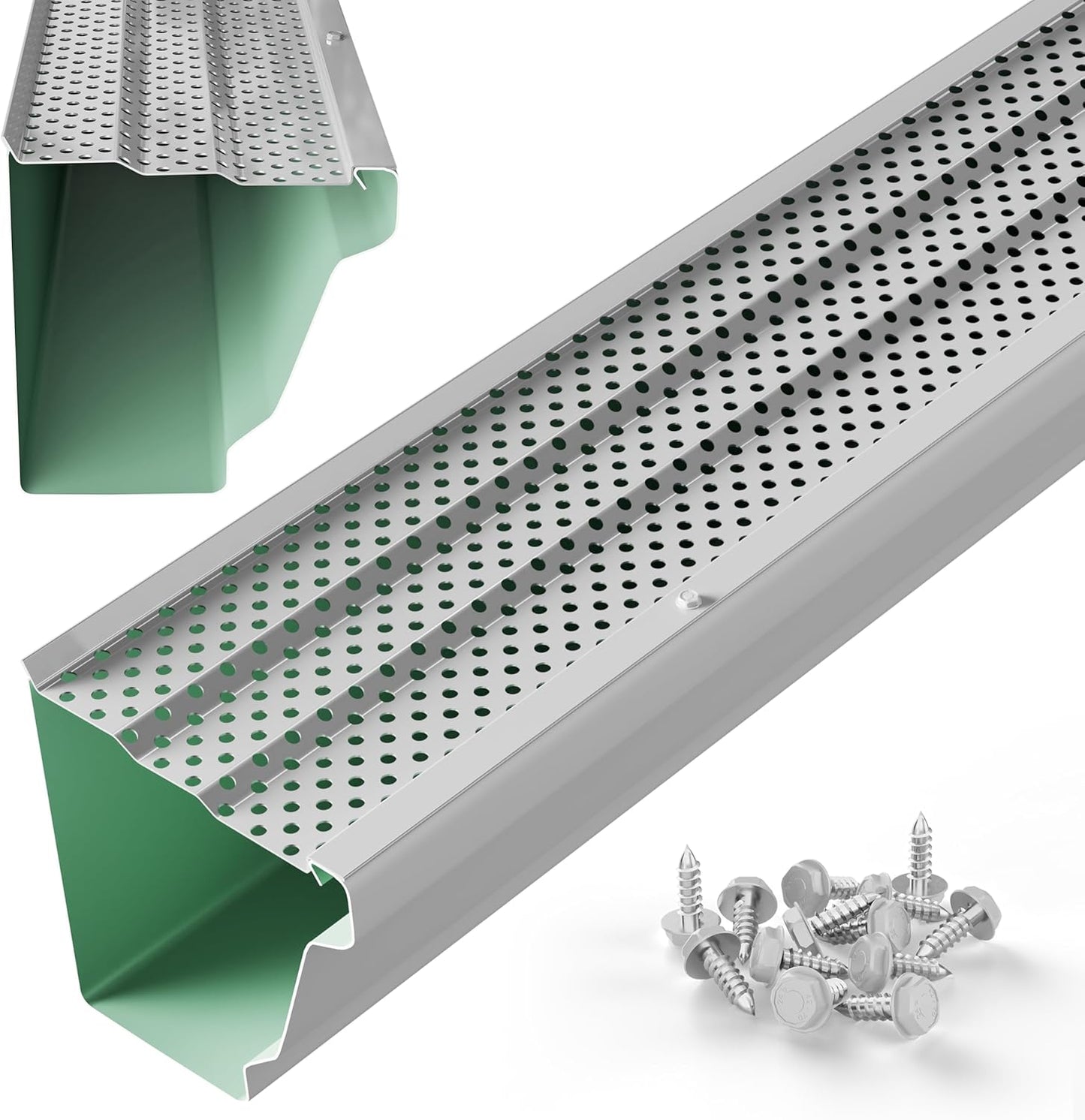5 Inch Gutter Guards Leaf Protection for All Gutter Types