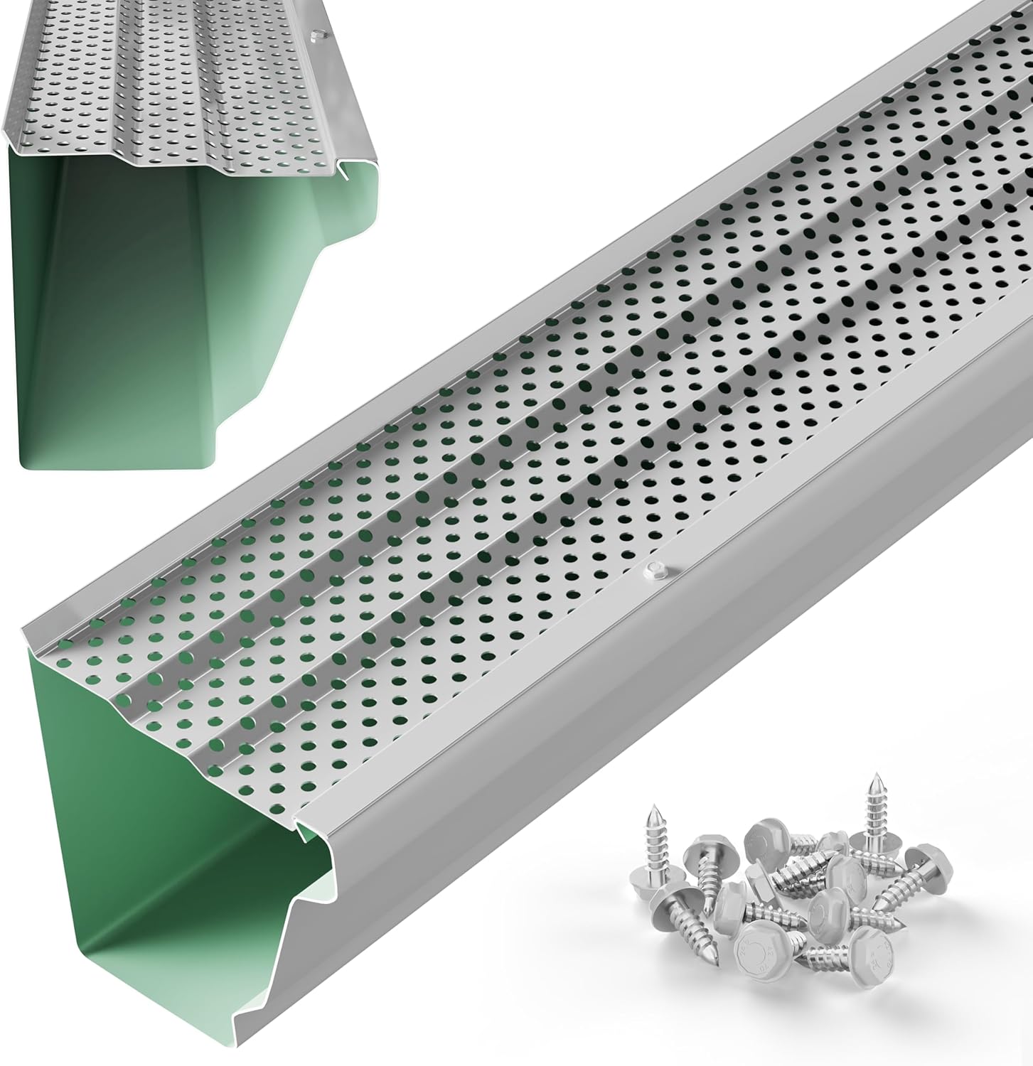 5 Inch Gutter Guards Leaf Protection for All Gutter Types