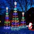 PINPON Multicolor Animated Cone Christmas Tree Light Show